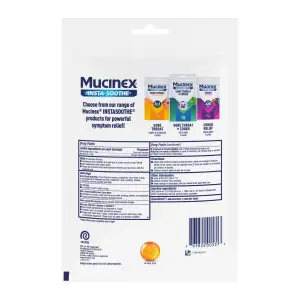 lnstaSoothe Sore Throat + Cough Sugar Free -  Honey & Lemon - backside