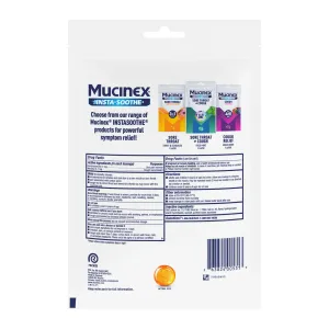 lnstaSoothe Sore Throat + Cough Sugar Free -  Honey & Lemon - backside