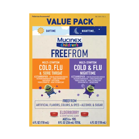 Children’s FreeFrom™ Multi-Symptom Cold, Flu & Sore Throat + Multi-Symptom Cold & Flu Nighttime - Value Pack