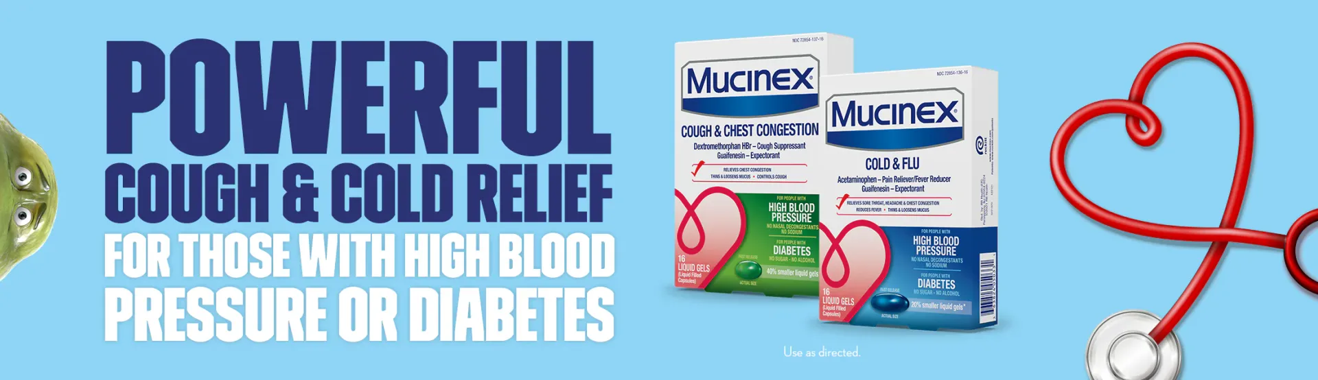 Powerful cold & flu relief for those with high blood pressure or diabetes