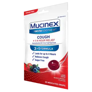 Instasoothe™ Sugar-Free Cough Drops, Mixed Berry Flavor