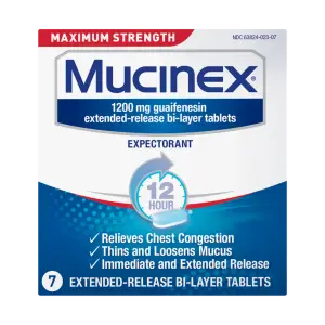 Maximum Strength Mucinex® Extended-Release Bi-Layer Tablets