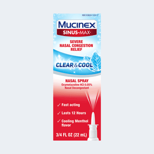 Sinus-Max Severe Nasal Congestion Relief Clear & Cool
