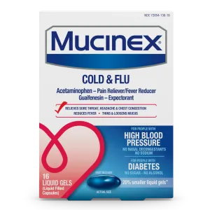 Mucinex® Cold & Flu Fast-Release Liquid Gels