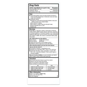 Children's Cough & Congestion Liquid, Very Berry Flavor - packshot backside