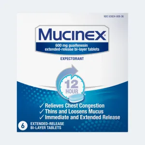 Mucinex® Extended-Release Bi-Layer Tablets packshot view
