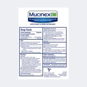 Mucinex® DM Extended-Release Bi-Layer Tablets