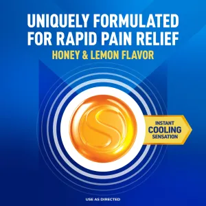 lnstaSoothe Sore Throat + Cough Sugar Free -  Honey & Lemon - honey-lemon-flavour