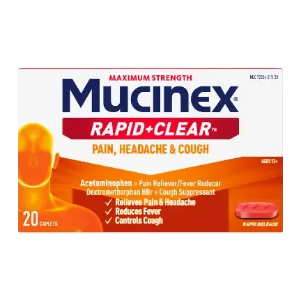 RAPID+CLEAR PAIN, HEADACHE & COUGH