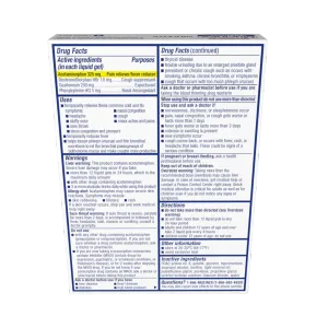 Maximum Strength Fast-Max® Cold & Flu (All-in-One) Liquid Gels drug facts and ingredients