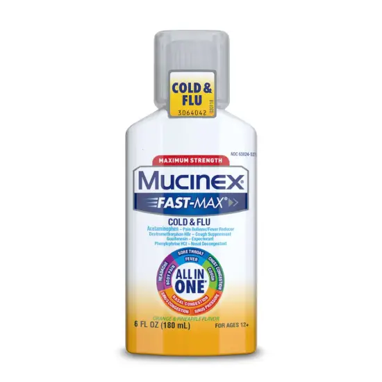 Maximum Strength Fast-Max® Cold & Flu (All-in-One) Orange & Pineapple Flavor