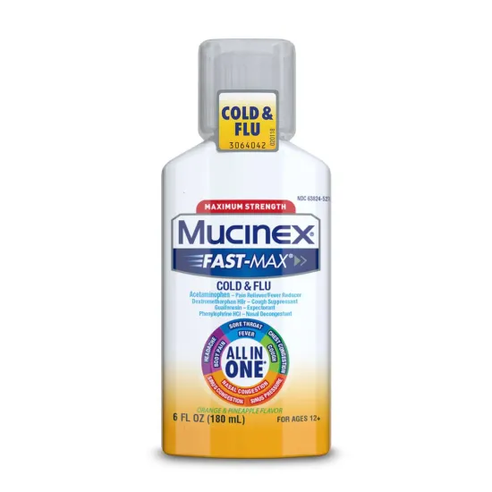 Maximum Strength Fast-Max® Cold & Flu (All-in-One) Orange & Pineapple Flavor