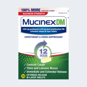 Maximum Strength Mucinex® DM Extended-Release Bi-Layer Tablets