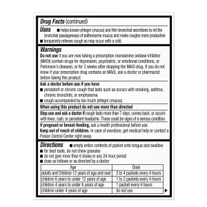 Children's Cough & Chest Congestion Mini-Melts - Orange Creme drug facts