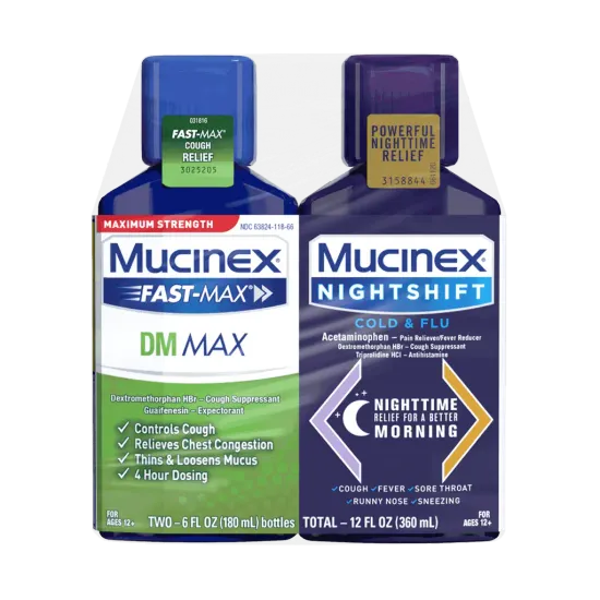Maximum Strength Fast-Max® DM MAX + Nightshift™ Cold & Flu