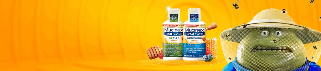 Maximum Strength Mucinex Fast-Max DM MAX Honey & Berry Flavor