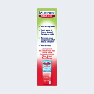 Sinus-Max® Severe Nasal Congestion Relief Sinus & Allergy Fast acting relief packshot leftside