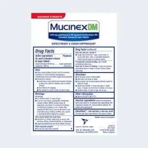 Maximum Strength Mucinex® DM Extended-Release Bi-Layer Tablets