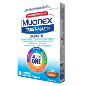 Maximum Strength Fast-Max® Cold & Flu (All-in-One) Liquid Gels packshot rightside