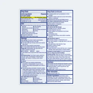 Nightshift® Severe Cold & Flu Caplets - drug facts