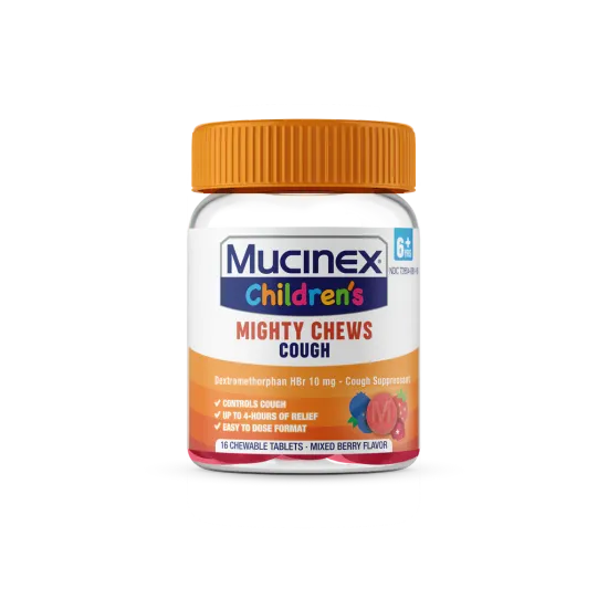 Children's Mighty Chews Daytime Chewable Tablets, Mixed Berry Flavor