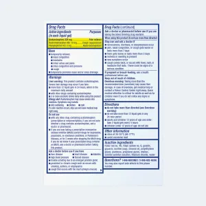 Sinus-Max® Severe Congestion & Pain Liquid Gels drug facts and ingredients