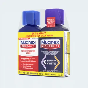 Maximum Strength Sinus-Max® Severe Congestion & Pain & Nightshift® Sinus