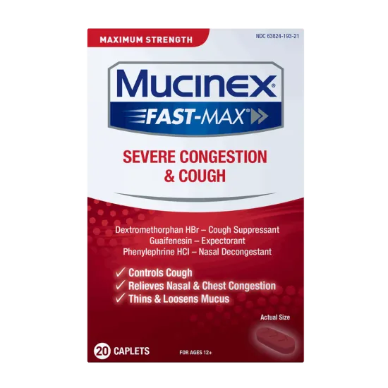 Maximum Strength Fast-Max® Severe Congestion & Cough