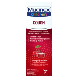 Children's Cough Liquid, Cherry Flavor - packshot view