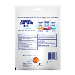 InstaSoothe™ Sore Throat Soothing Comfort - packhot backside