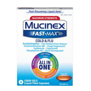 Maximum Strength Fast-Max® Cold & Flu (All-in-One) Liquid Gels