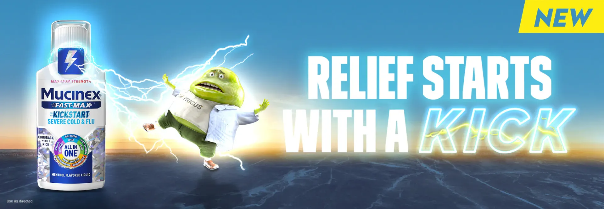 Relief starts with a kick