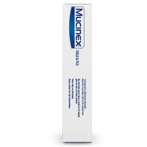 Mucinex® Cold & Flu Fast-Release Liquid Gels packshot sideview