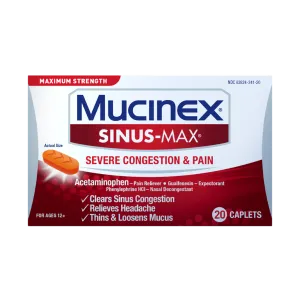 Maximum Strength Sinus-Max® Severe Congestion & Pain