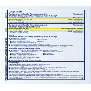 Mucinex® Sinus-Max® Day Pressure, Pain & Cough & Nightshift® Night Sinus Caplets