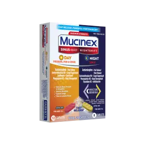 Mucinex® Sinus-Max® Day Pressure, Pain & Cough & Nightshift® Night Sinus Caplets