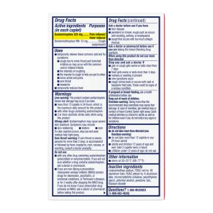 Mucinex® Rapid Clear® Pain, Headache and Cough Caplets drug facts