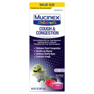Children's Cough & Congestion Liquid, Very Berry Flavor