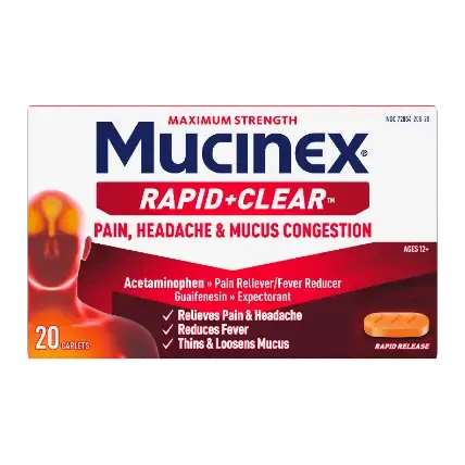 RAPID+CLEAR PAIN, HEADACHE & MUCUS CONGESTION