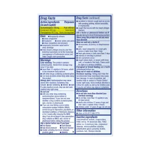 Maximum Strength Sinus-Max® Severe Congestion & Pain drug facts
