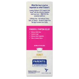 Children's FreeFrom Multi-Symptom Cold & Stuffy Nose Liquid, Honey & Berry Natural Flavor powerful symptom relief