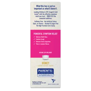 Children's FreeFrom Multi-Symptom Cold & Stuffy Nose Liquid, Honey & Berry Natural Flavor powerful symptom relief