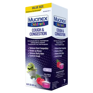 Children's Cough & Congestion Liquid, Very Berry Flavor - packshot rightside