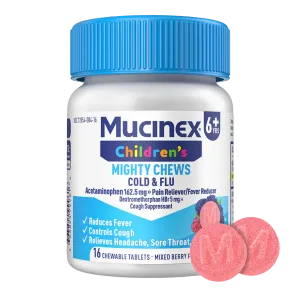 Mucinex Children's Mighty Chews Cold & Flu packshot view