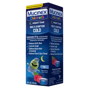 Children's Night Time Multi-Symptom Cold Liquid, Very Berry Flavor ages 6+ years